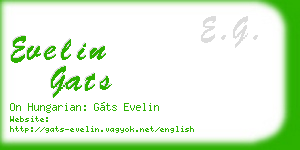 evelin gats business card